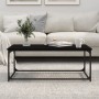 Plywood and black iron coffee table 102x50x40 cm by vidaXL, Coffee table - Ref: Foro24-823297, Price: 51,99 €, Discount: %