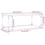 Couchtisch aus Sperrholz und schwarzem Eisen 102x50x40 cm von vidaXL, Couchtisch - Ref: Foro24-823297, Preis: 51,99 €, Rabatt: %