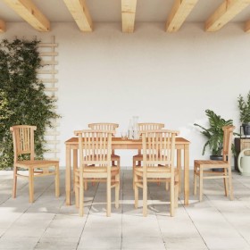 Garden dining set 7 pieces solid teak wood by vidaXL, Garden sets - Ref: Foro24-3155780, Price: 786,11 €, Discount: %