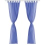 Voile curtains 2 units 140x175 cm royal blue by vidaXL, Curtains and curtains - Ref: Foro24-132245, Price: 19,87 €, Discount: %