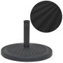 Black round resin parasol base 14 kg by vidaXL, Umbrella bases - Ref: Foro24-43657, Price: 49,23 €, Discount: %