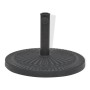 Black round resin parasol base 14 kg by vidaXL, Umbrella bases - Ref: Foro24-43657, Price: 48,99 €, Discount: %