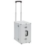 Silver aluminum pilot trolley suitcase 47x39x27 cm by vidaXL, toiletry bags - Ref: Foro24-91844, Price: 82,66 €, Discount: %