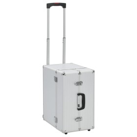 Maleta trolley de piloto aluminio plateado 47x39x27 cm de vidaXL, Neceseres - Ref: Foro24-91844, Precio: 82,66 €, Descuento: %