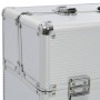 Silver aluminum pilot trolley suitcase 47x39x27 cm by vidaXL, toiletry bags - Ref: Foro24-91844, Price: 82,66 €, Discount: %