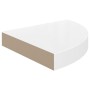 Glossy white MDF corner floating shelf 25x25x3.8 cm by vidaXL, Shelves and shelves - Ref: Foro24-323886, Price: 14,58 €, Disc...