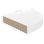 Glossy white MDF corner floating shelf 25x25x3.8 cm by vidaXL, Shelves and shelves - Ref: Foro24-323886, Price: 14,58 €, Disc...