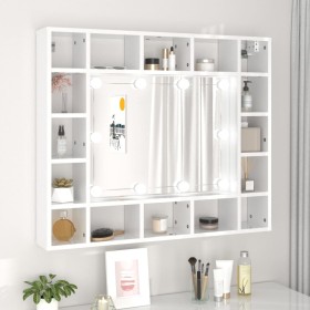 Furniture with mirror and bright white LED 91x15x76.5 cm by vidaXL, bathroom vanities - Ref: Foro24-808870, Price: 98,51 €, D...