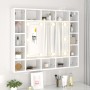 Mueble con espejo y LED blanco brillante 91x15x76,5 cm de vidaXL, Tocadores de baño - Ref: Foro24-808870, Precio: 98,51 €, De...