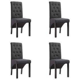 Sillas de comedor 4 unidades tela gris oscuro de vidaXL, Sillas de comedor - Ref: Foro24-276965, Precio: 295,99 €, Descuento: %