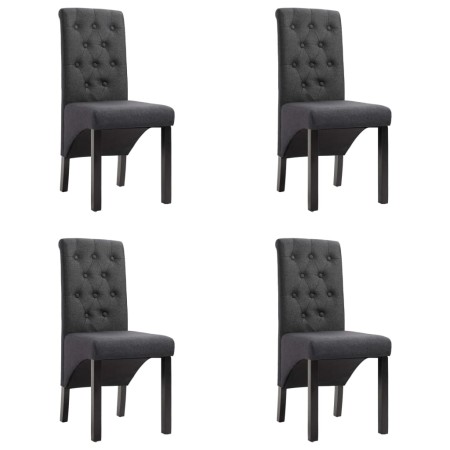 Sillas de comedor 4 unidades tela gris oscuro de vidaXL, Sillas de comedor - Ref: Foro24-276965, Precio: 300,49 €, Descuento: %