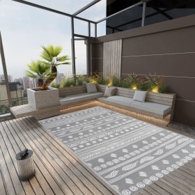 Gray PP outdoor rug 190x290 cm by vidaXL, Outdoor protectors - Ref: Foro24-316973, Price: 52,88 €, Discount: %