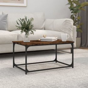 Smoked oak wood and iron coffee table 80x50x40 cm by vidaXL, Coffee table - Ref: Foro24-823294, Price: 30,99 €, Discount: %