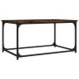 Smoked oak wood and iron coffee table 80x50x40 cm by vidaXL, Coffee table - Ref: Foro24-823294, Price: 30,99 €, Discount: %