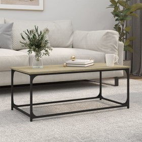 Sonoma oak wood and iron coffee table 102x50x40 cm by vidaXL, Coffee table - Ref: Foro24-823298, Price: 44,48 €, Discount: %