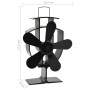 Heat Powered Stove Fan 5 Blades Black by vidaXL, Wood-burning fireplace fans - Ref: Foro24-51238, Price: 34,99 €, Discount: %