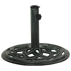 Green cast iron parasol base 44x44x31 cm by vidaXL, Umbrella bases - Ref: Foro24-317756, Price: 52,36 €, Discount: %