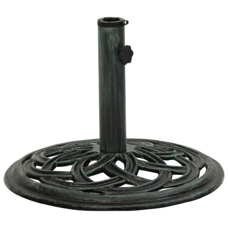 Green cast iron parasol base 44x44x31 cm by vidaXL, Umbrella bases - Ref: Foro24-317756, Price: 52,34 €, Discount: %