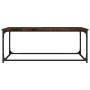 Smoked oak wood and iron coffee table 102x50x40 cm by vidaXL, Coffee table - Ref: Foro24-823299, Price: 54,99 €, Discount: %