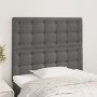 Headboards 2 units of gray synthetic leather 80x5x78/88 cm by vidaXL, Headboards and footboards - Ref: Foro24-3116408, Price:...