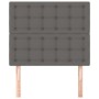 Headboards 2 units of gray synthetic leather 80x5x78/88 cm by vidaXL, Headboards and footboards - Ref: Foro24-3116408, Price:...