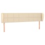 Cabecero de tela color crema 163x23x78/88 cm de vidaXL, Cabeceros y pies de cama - Ref: Foro24-3117155, Precio: 68,99 €, Desc...