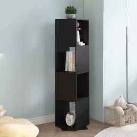 Black chipboard swivel cabinet 34.5x34.5x147.5 cm by vidaXL, Bookcases and shelves - Ref: Foro24-339551, Price: 60,99 €, Disc...