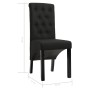 Dining chairs 6 units of black fabric by vidaXL, dining chairs - Ref: Foro24-276976, Price: 541,44 €, Discount: %