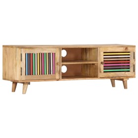 Solid mango wood TV cabinet 120x30x40 cm by vidaXL, TV Furniture - Ref: Foro24-249864, Price: 184,49 €, Discount: %