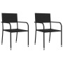 Garden dining set 3 pieces synthetic rattan and black steel by vidaXL, Garden sets - Ref: Foro24-3203272, Price: 177,19 €, Di...