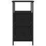 Black engineered wood nightstand 30x60x60 cm by vidaXL, Nightstands - Ref: Foro24-826063, Price: 69,25 €, Discount: %