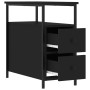 Black engineered wood nightstand 30x60x60 cm by vidaXL, Nightstands - Ref: Foro24-826063, Price: 69,25 €, Discount: %