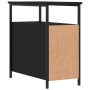 Black engineered wood nightstand 30x60x60 cm by vidaXL, Nightstands - Ref: Foro24-826063, Price: 69,25 €, Discount: %