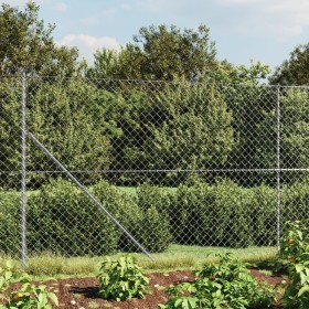 Wire fence with silver anchor spikes 1.6x10 m by vidaXL, fence panels - Ref: Foro24-154020, Price: 78,99 €, Discount: %