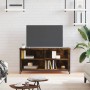 TV stand made of smoked oak plywood, measuring 100x40x50 cm. by vidaXL, TV Furniture - Ref: Foro24-832775, Price: 40,21 €, Di...