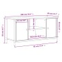 Mueble para TV madera contrachapada roble ahumado 100x40x50 cm de vidaXL, Muebles TV - Ref: Foro24-832765, Precio: 62,02 €, D...