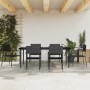 Garden dining set 7 pieces synthetic rattan and black steel by vidaXL, Garden sets - Ref: Foro24-3203278, Price: 368,34 €, Di...