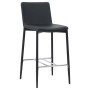 High table and bar stools set 3 pieces black synthetic leather by vidaXL, Furniture sets for kitchens and dining rooms - Ref:...