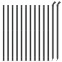 Wire fence with anthracite gray flange 0.8x25 m by vidaXL, fence panels - Ref: Foro24-153992, Price: 75,38 €, Discount: %