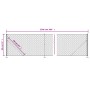 Wire fence with anthracite gray flange 0.8x25 m by vidaXL, fence panels - Ref: Foro24-153992, Price: 75,38 €, Discount: %