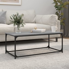 Mesa de centro madera y hierro gris Sonoma 102x50x40 cm de vidaXL, Mesas de centro - Ref: Foro24-823300, Precio: 52,44 €, Des...