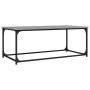 Sonoma gray wood and iron coffee table 102x50x40 cm by vidaXL, Coffee table - Ref: Foro24-823300, Price: 52,37 €, Discount: %