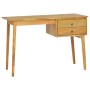 Desk with 2 drawers solid teak wood 110x52x75 cm by vidaXL, Desks - Ref: Foro24-340738, Price: 250,83 €, Discount: %