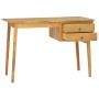 Desk with 2 drawers solid teak wood 110x52x75 cm by vidaXL, Desks - Ref: Foro24-340738, Price: 218,99 €, Discount: %