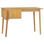 Desk with 2 drawers solid teak wood 110x52x75 cm by vidaXL, Desks - Ref: Foro24-340738, Price: 218,99 €, Discount: %