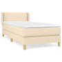 Box spring bed with cream fabric mattress 80x200 cm by vidaXL, Beds and slatted bases - Ref: Foro24-3130150, Price: 266,54 €,...