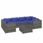 7-piece garden sofa set and gray synthetic rattan cushions by vidaXL, Garden sets - Ref: Foro24-3101950, Price: 554,70 €, Dis...