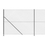 Wire fence with anthracite gray flange 1.6x25 m by vidaXL, fence panels - Ref: Foro24-153996, Price: 135,45 €, Discount: %