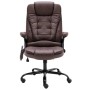 Dark Brown Faux Suede Leather Massage Office Chair by vidaXL, Office chairs - Ref: Foro24-20580, Price: 230,77 €, Discount: %