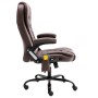 Dark Brown Faux Suede Leather Massage Office Chair by vidaXL, Office chairs - Ref: Foro24-20580, Price: 230,77 €, Discount: %